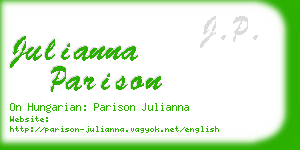 julianna parison business card